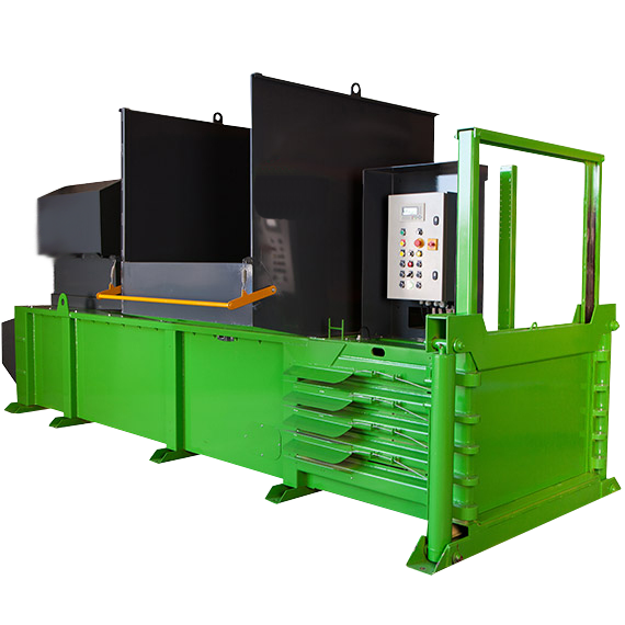 Large range industrial waste balers