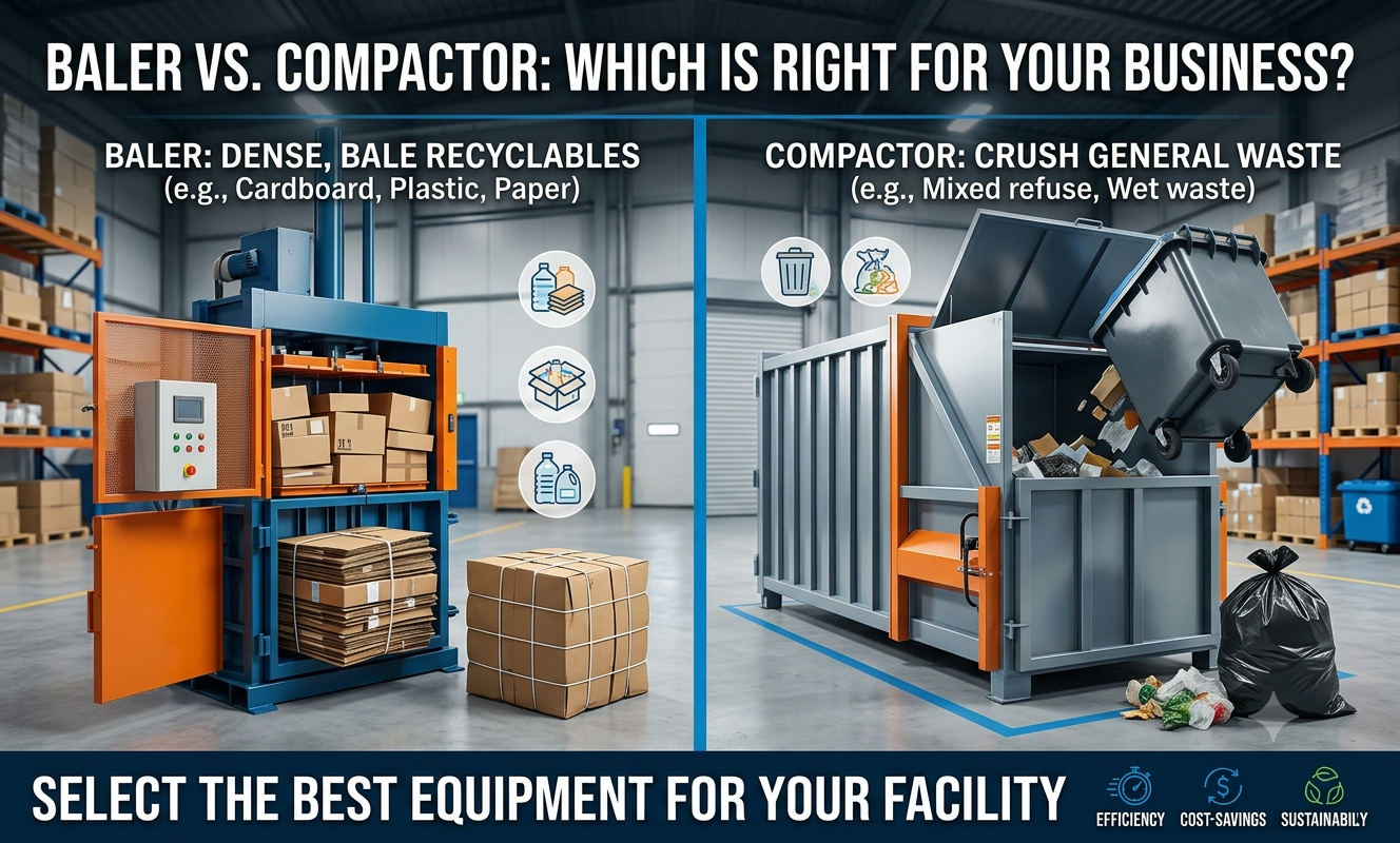 Baler vs Compactor: Which Waste Solution Is Best?